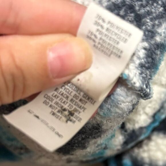 Aerie Blue and Black Patterned Turtleneck Sweater Size M - Picture 9 of 11